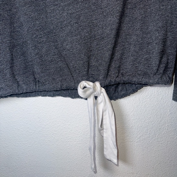 Eberjey Dark Grey Long Sleeve Slouchy Top Size Small - Picture 7 of 7